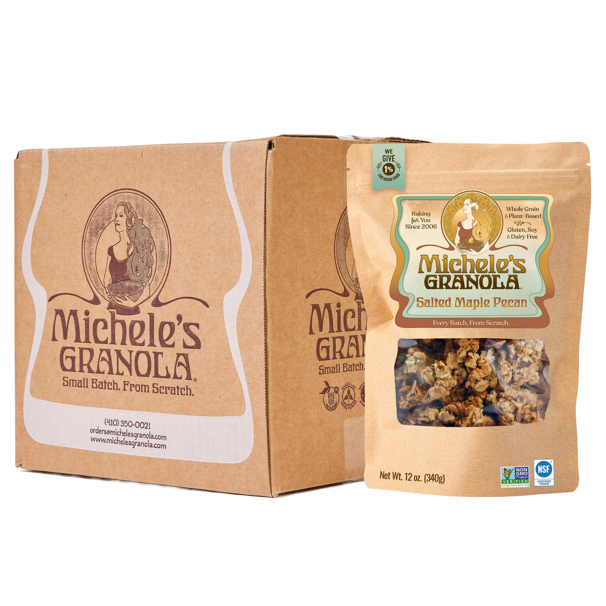 Salted Maple Pecan Granola