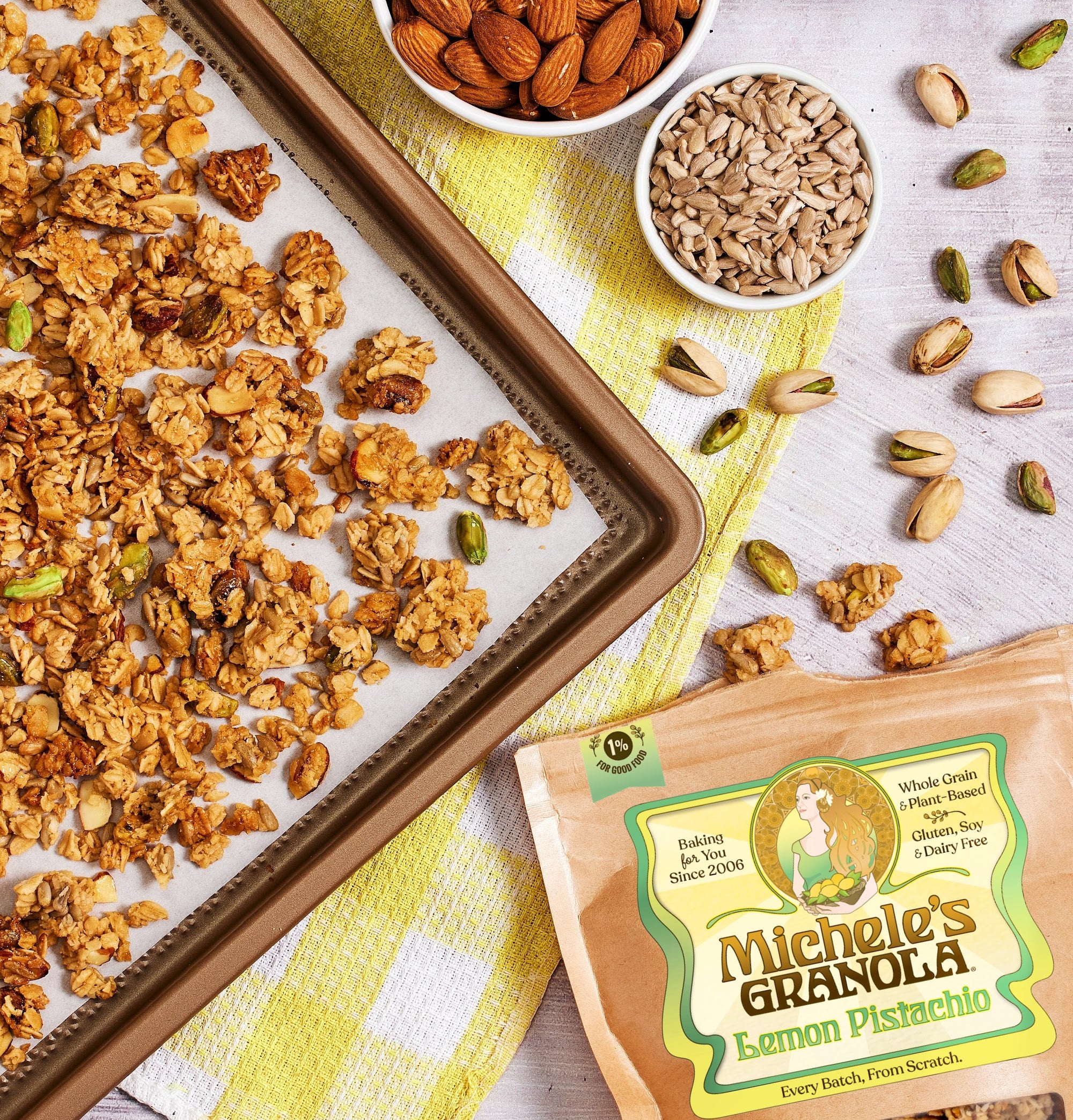 Lemon Pistachio Granola