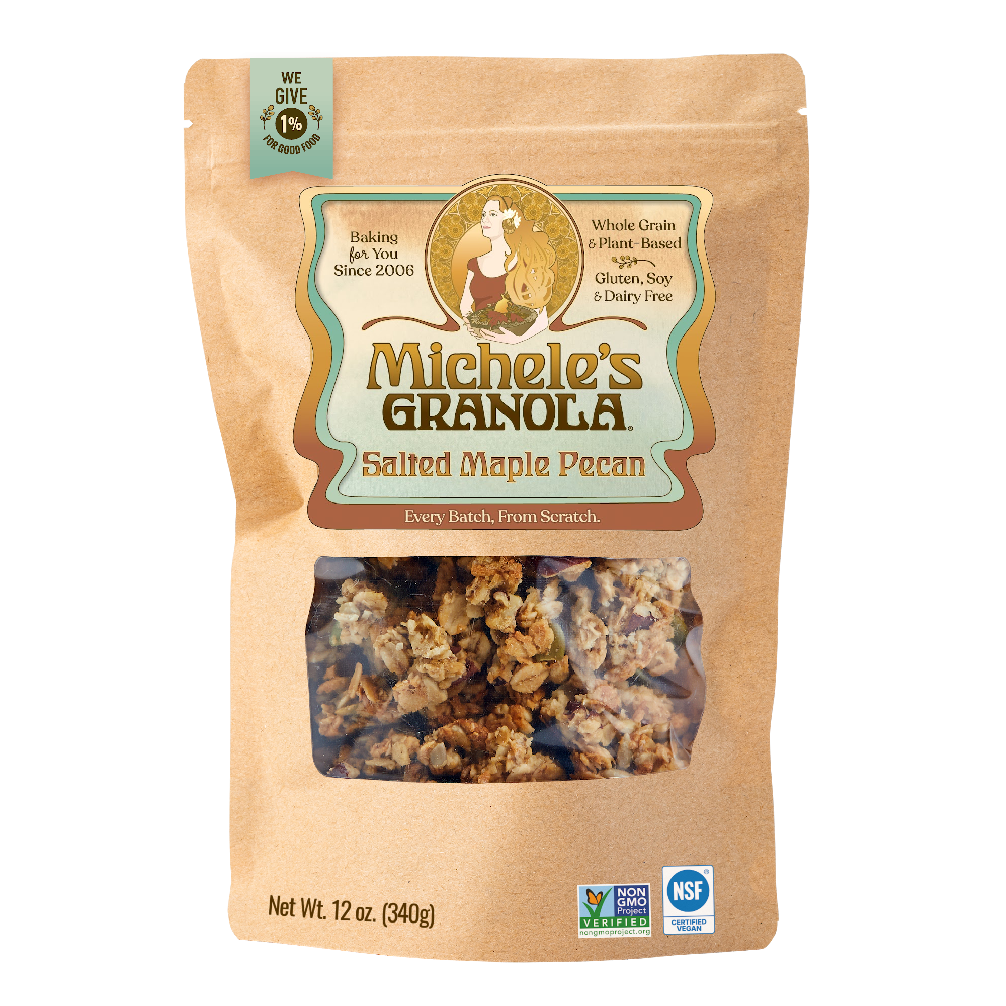 Salted Maple Pecan Granola