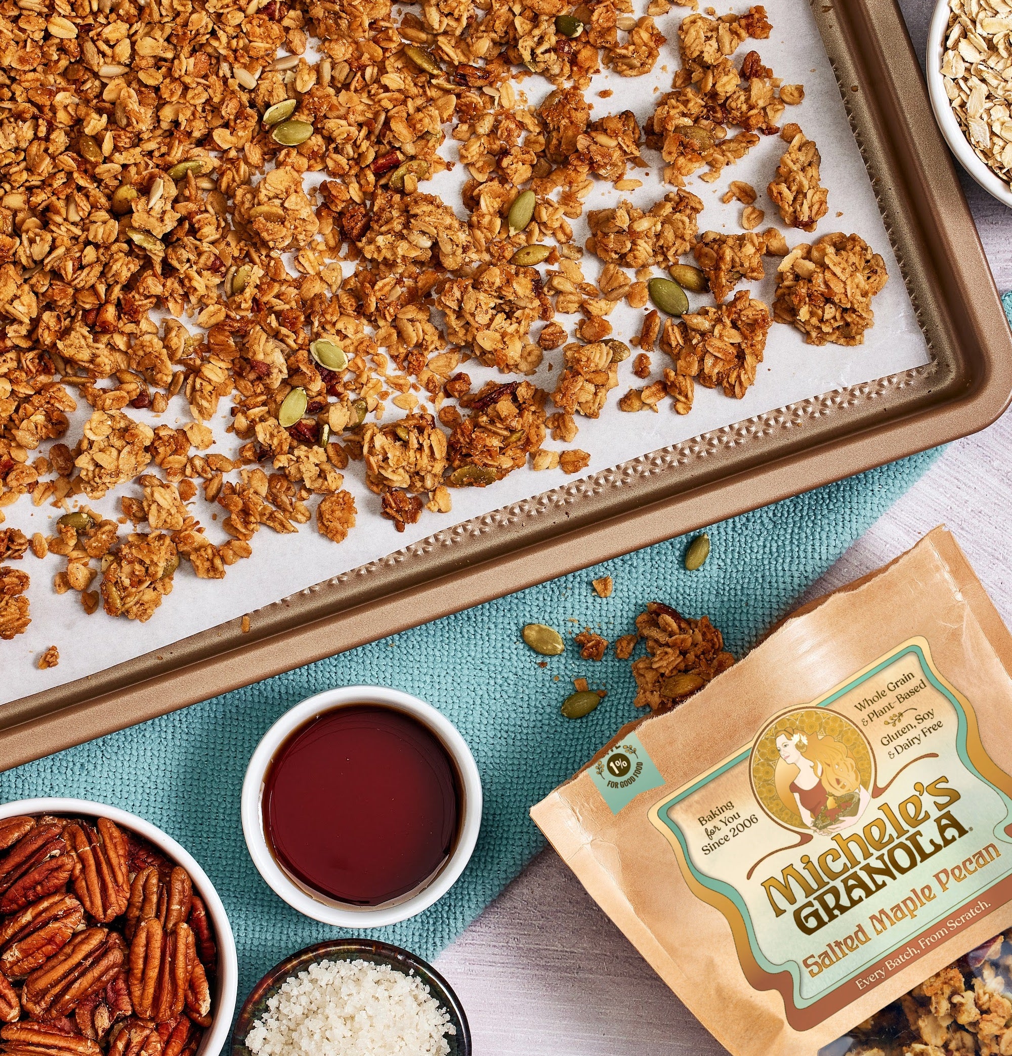 Salted Maple Pecan Granola