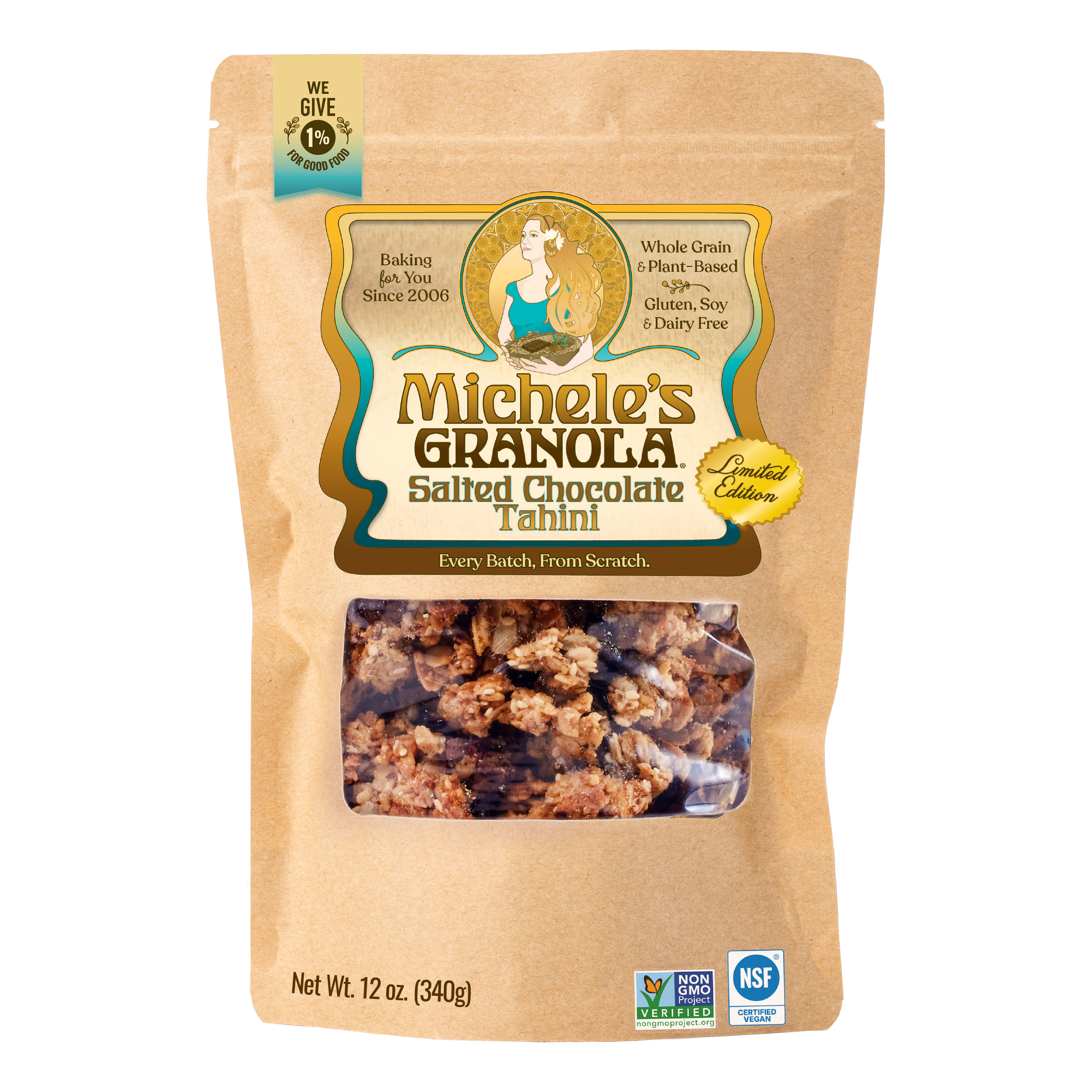 Salted Chocolate Tahini Granola