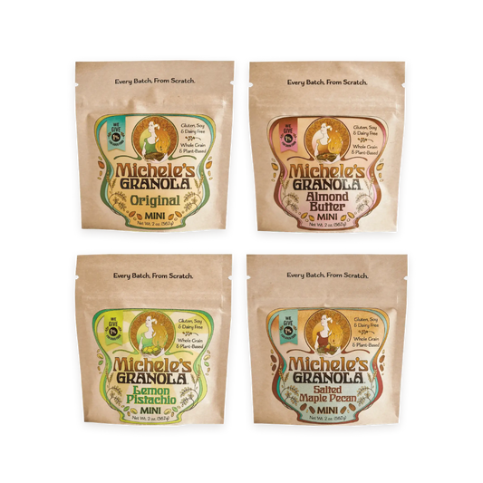 Four packages of Michele's Granola