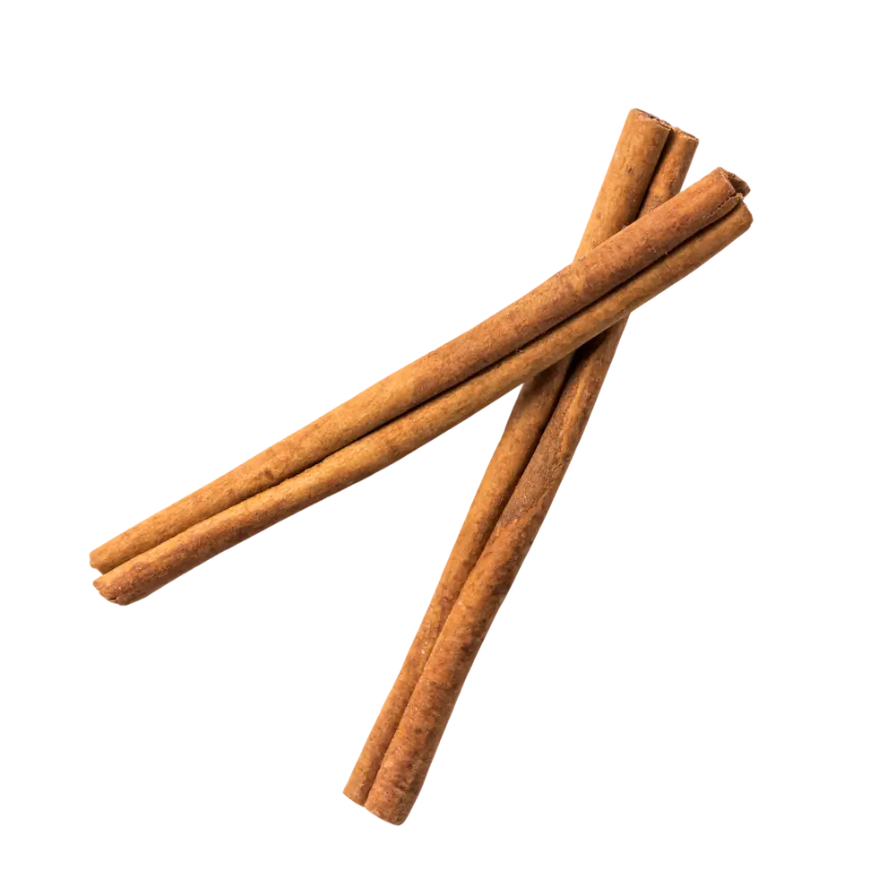 Two cinnamon sticks