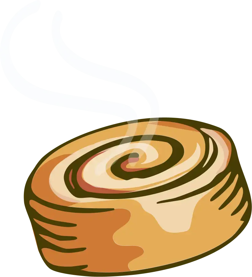 Illustration of a cinnamon roll