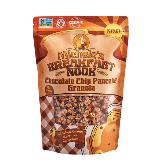 Michele's Breakfast Nook Chocolate Chip Pancake Granola packaging