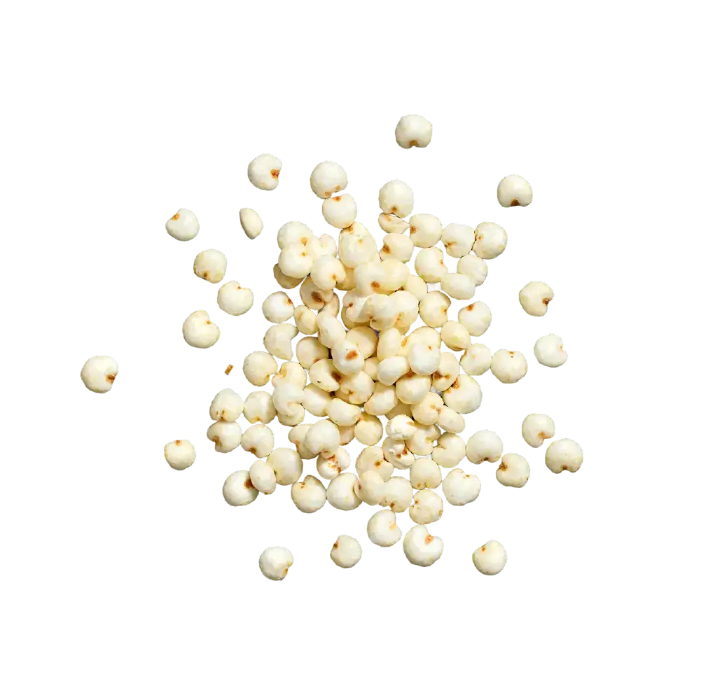 Puffed millet scattered around